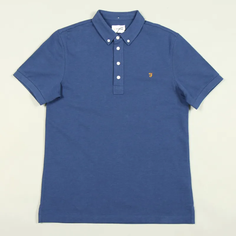 Farah Ricky Polo Shirt - Blue Peony Marl